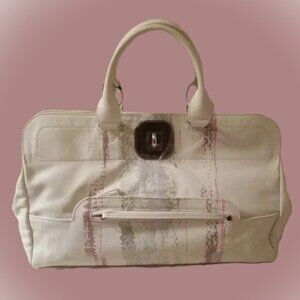 NWOT Longchamp Leather Gatsby Bag - White/Multi-Color